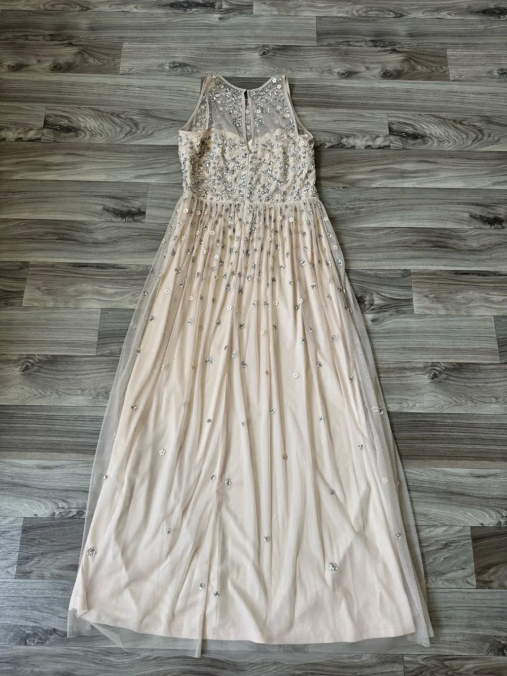 BHLDN Anthropologie Ginny Floral Beaded Maxi Dress Size US 16 - Picture 8 of 9